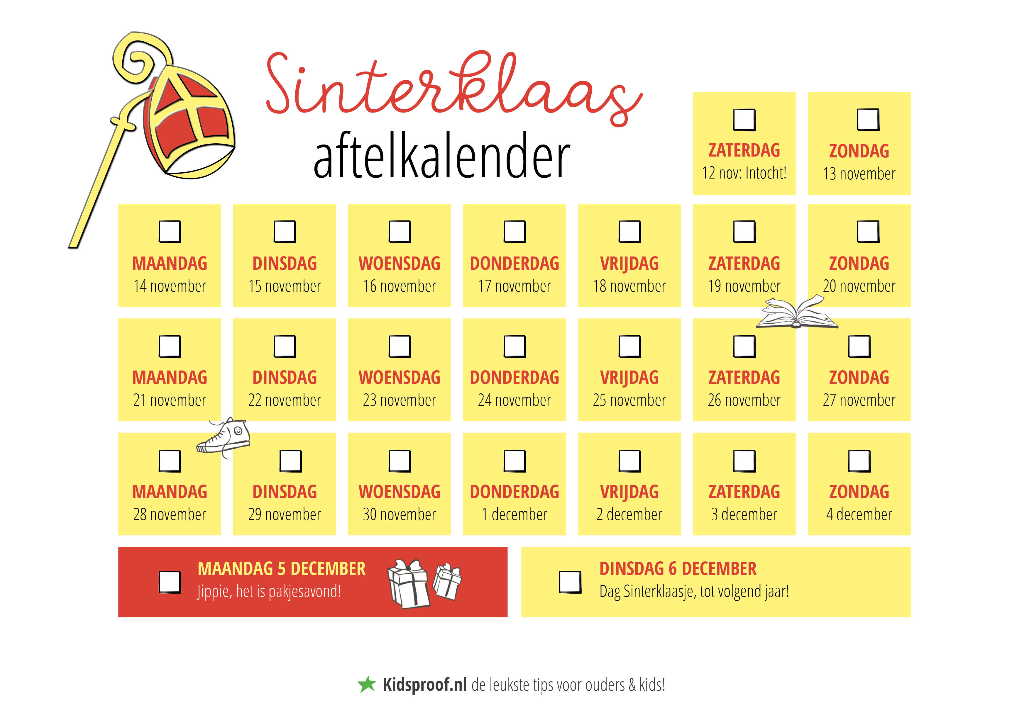 aftelkalender sint