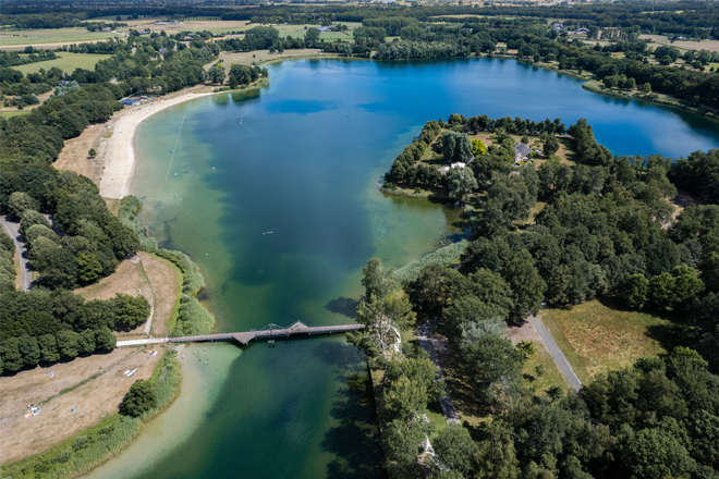 Recreatiegebied Bussloo - bovenaanzicht