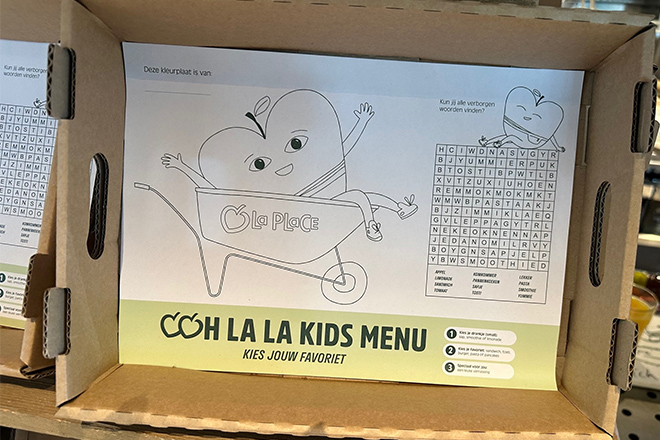 La Place kidsmenu tray