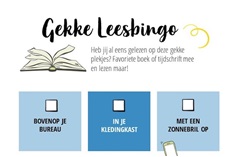 Gekke Leesbingo: zo wordt lezen extra leuk
