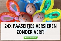 24x paaseieren versieren zonder verf