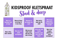 Kidsproof Kletspraat: editie Stad & dorp