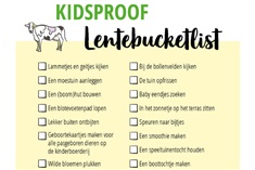 Lentebucketlist met 35 tips