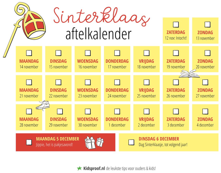 Aftelkalender Sinterklaas