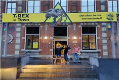 T. rex in Town bij Natuurmuseum Fryslân