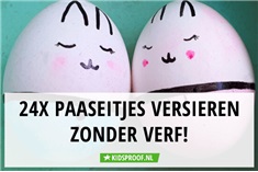 Paaseieren decoreren zonder verf!