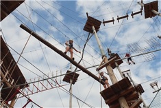 Jill had een feestje op grote hoogte bij Adventure City