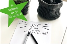 Bedankje voor de juf/meester