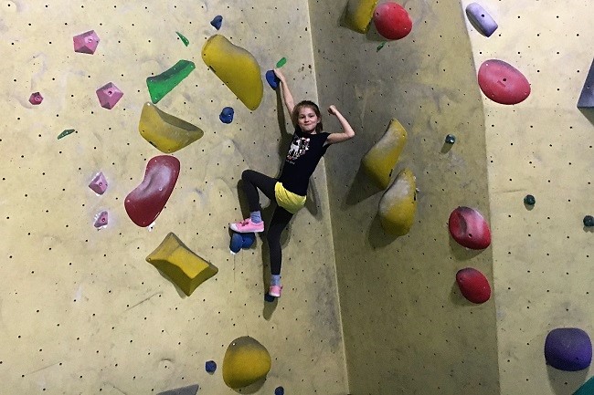 kinderfeestje, boulderen