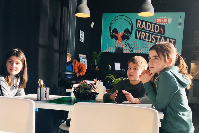 Radio Vrijstaat expositie kinderen podcast maken