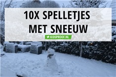 10x spelletjes met en in de sneeuw!