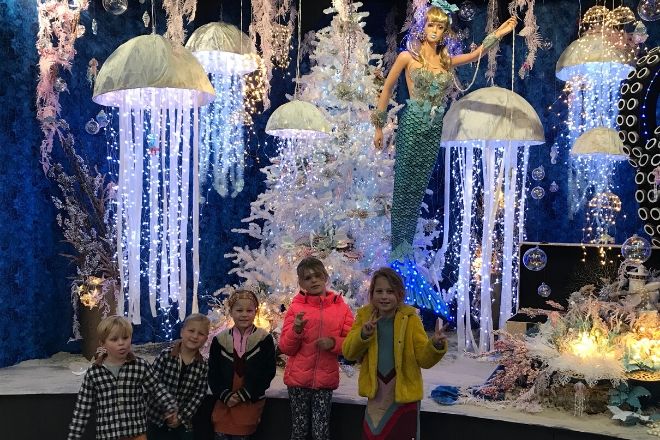 Underwater kerst tuinland