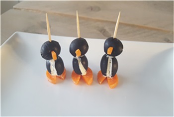 Schattige pinguïns