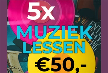 5x muziekles voor € 50,-