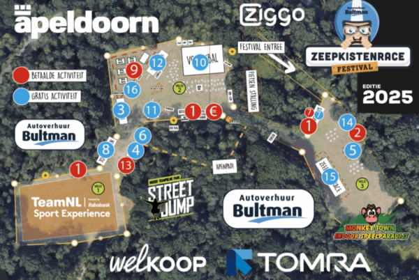plattegrond zeepkistenrace festival