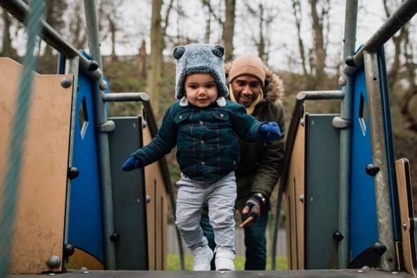 Speeltuin Schiewijk buiten spelen in de winter