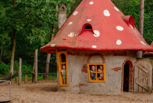 Het Grote Kabouterbos Dronten - paddenstoel speelhuis