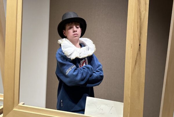 Rembrandthuis poseren zoals in 17 e eeuw