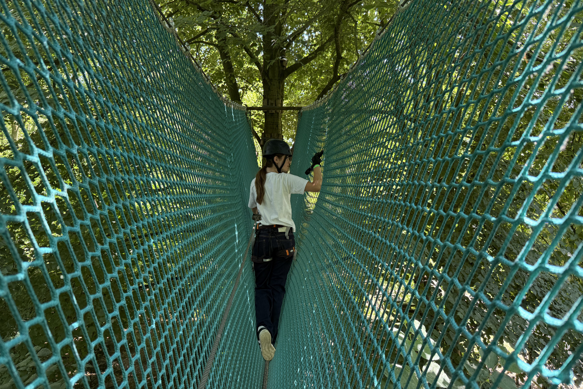 Fun Forest klimbos touwbrug kidsproof uitje met kinderen