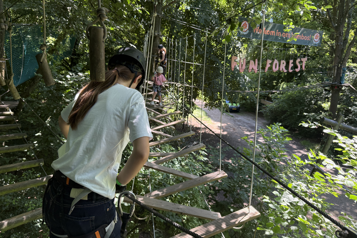 Fun Forest klimbos uitdagend parcours kidsproof uitje