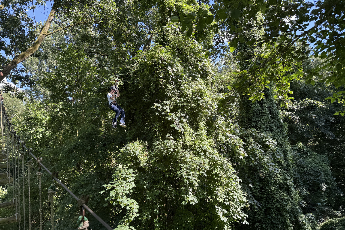 Fun Forest klimbos zipline kidsproof eropuit met kinderen